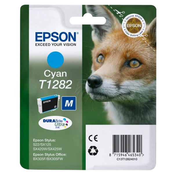 Original Epson C13T12824011 / T1282 Tinte cyan 3,5 ml 175 Seiten