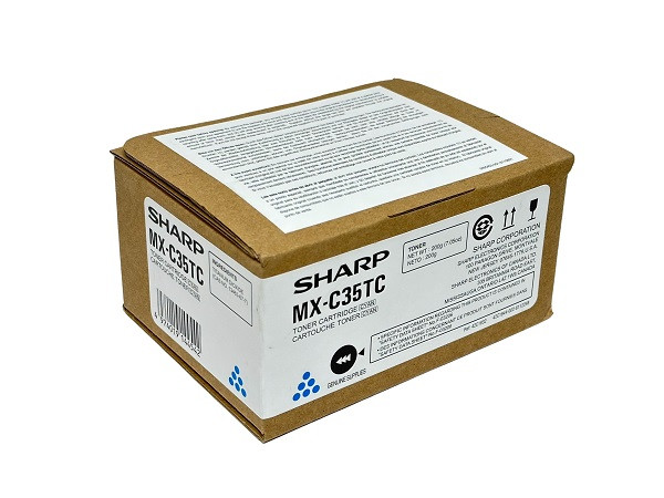 Original Sharp MX-C35TC Toner cyan 6.000 Seiten