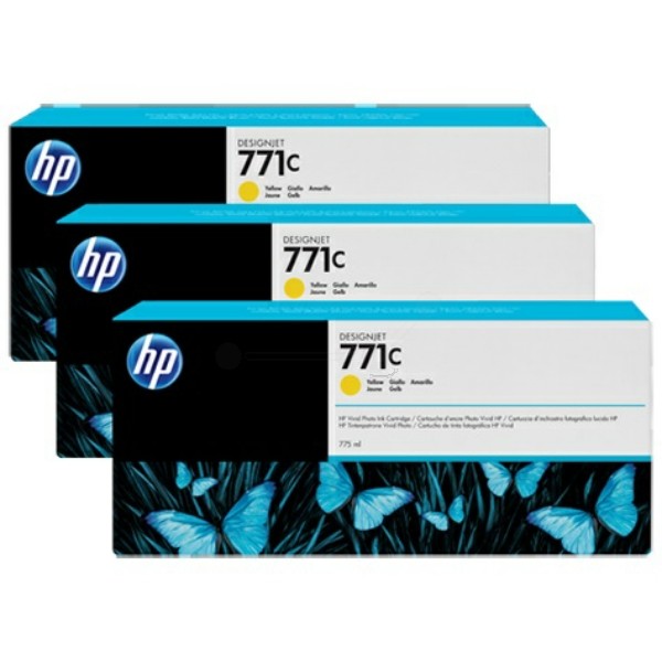 Original HP B6Y34A / 771C Tintenpatrone gelb 775 ml
