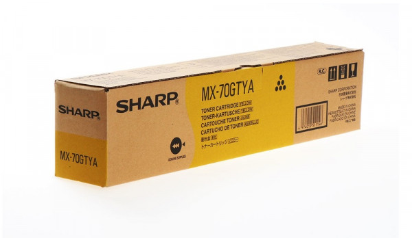 Original Sharp MX-70GTYA Toner yellow 32.000 Seiten