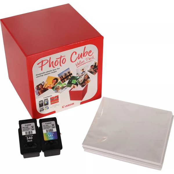 NEUOriginal Canon 5225B012 / PG-540 CL 541 Tinte Multipack black / color Cube + Fotopapier PP-201 13