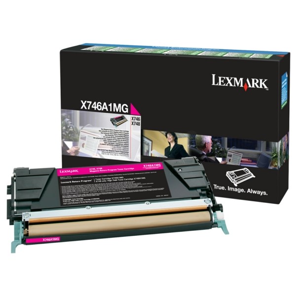 Original Lexmark X746A1MG Tonerkartusche magenta return program 7.000 Seiten