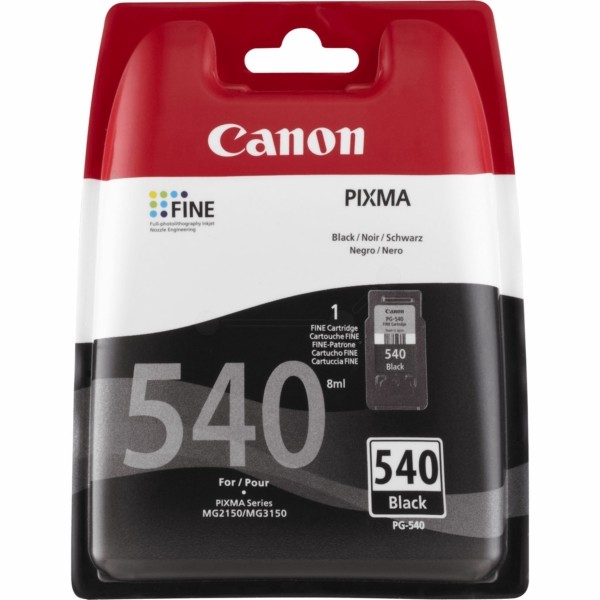 Original Canon 5225B001 / PG-540 Tinte black pigmentiert 8 ml 180 Seiten