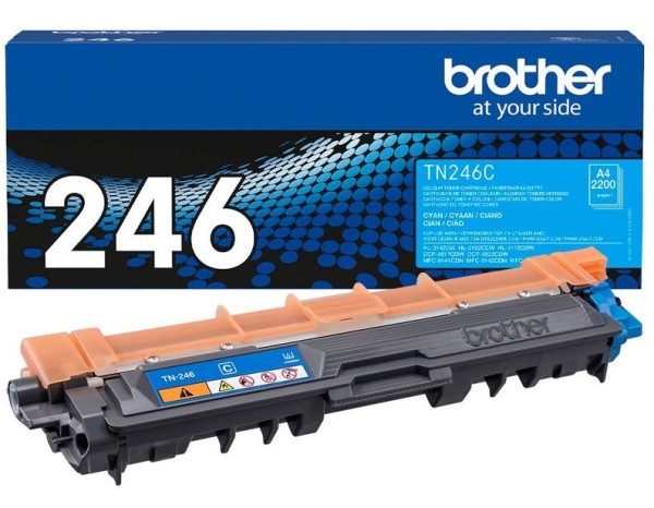 Original Brother TN-246C Toner cyan 2.200 Seiten