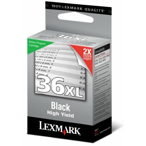 Original Lexmark 18C2170E / 36XL Tinte black return program High-Capacity 500 Seiten