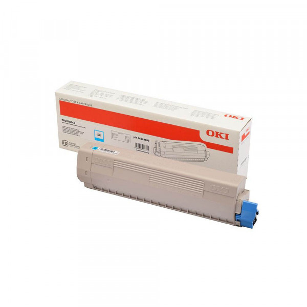 Original OKI 46443103 Toner cyan 10.000 Seiten