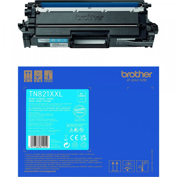 Original Brother TN-821XXLC Toner cyan High-Capacity 12.000 Seiten