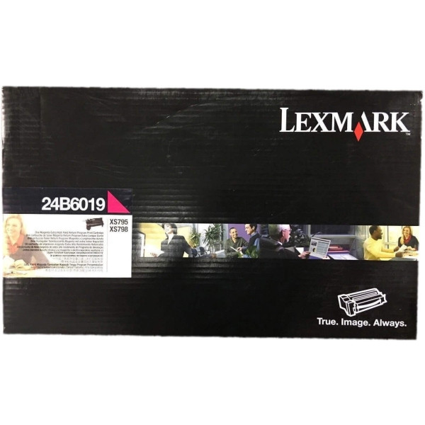 Original Lexmark 24B6019 Toner magenta 18.000 Seiten