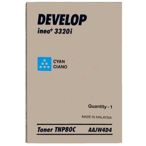 Original Develop AAJW4D4 / TNP-80C Toner cyan 9.000 Seiten