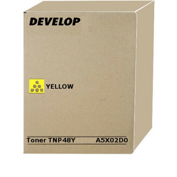 Original Develop A5X02D0 / TNP-48 Y Toner gelb 10.000 Seiten