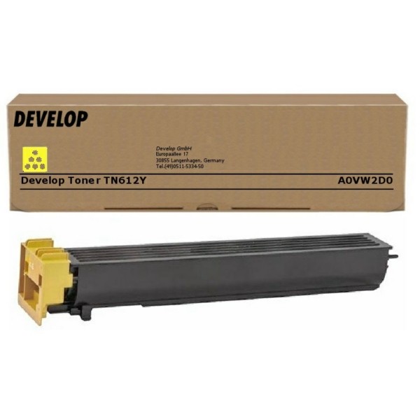 Original Develop A0VW2D0 / TN-612 Y Toner gelb 25.000 Seiten