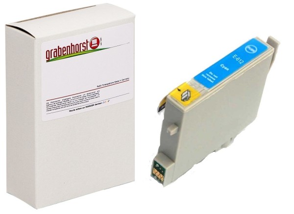 Alternativ Epson C13T06124010 / T0612 Tinte cyan 370 Seiten