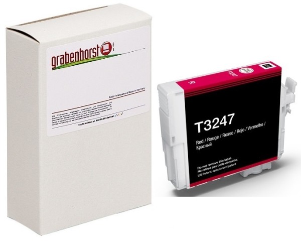 Alternativ Epson C13T32474010 / T3247 Tinte red 14 ml 980 Seiten