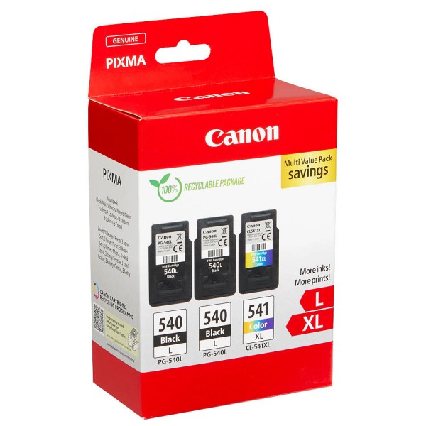 NEUOriginal Canon 5224B015 / PG-540 LCL 541XL Tinte Multipack 2x black +1x color