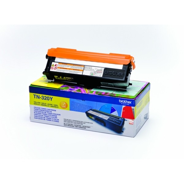 Original Brother TN320Y Toner gelb 1.500 Seiten