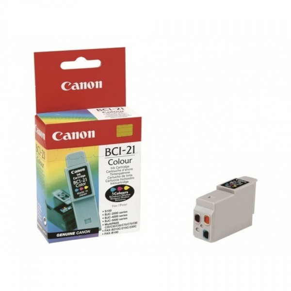 Original Canon 0955A002 / BCI-21C Tinte color