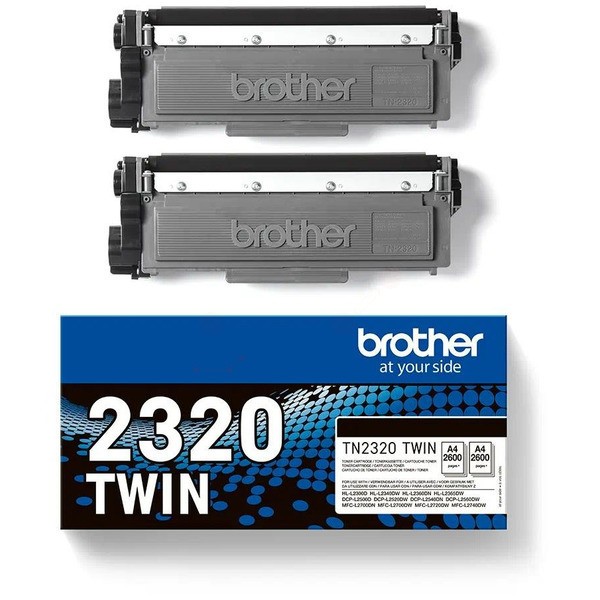 Original Brother TN-2320TWIN Toner Doppelpack 2.600 Seiten