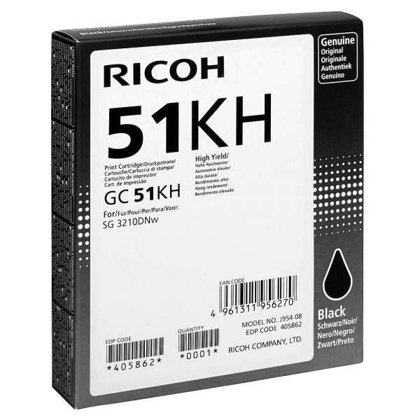 Original Ricoh 405862 / GC-51 KH Tinte black 2.900 Seiten