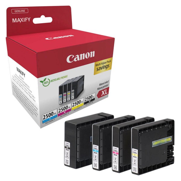NEUOriginal Canon 9254B010 / PGI-2500XLBKCMY Tinte MultiPack Bk,C,M,Y Cardboard 70,9ml + 3x19,3ml