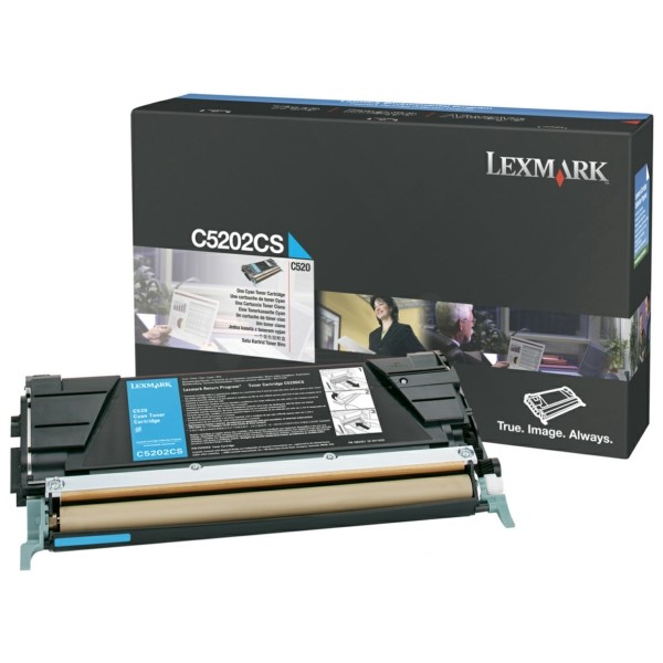 Original Lexmark C5202CS Toner-Kit cyan 1.500 Seiten