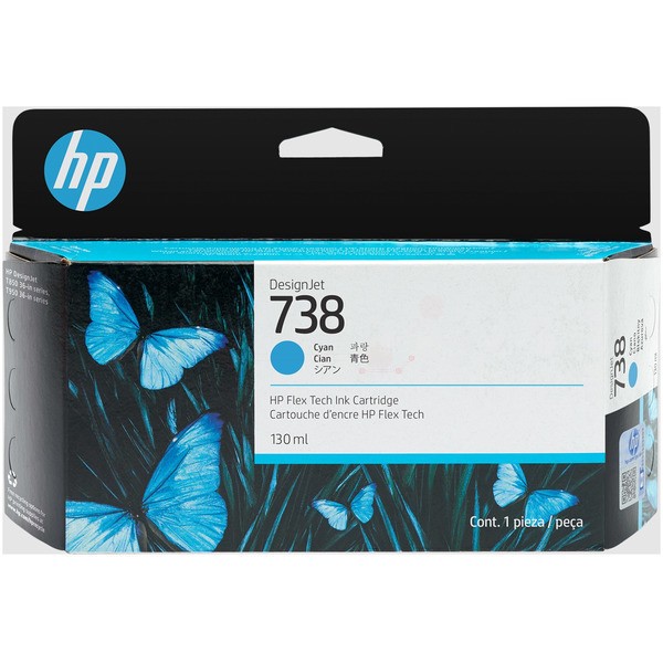 NEUOriginal HP 498N5A / 738 Tinte cyan 130 ml