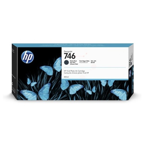 Original HP P2V83A / 746 Tintenpatrone schwarz matt 300 ml