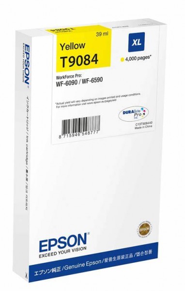 Original Epson C13T908440 / T9084XL Tinte yellow 39 ml 4.000 Seiten