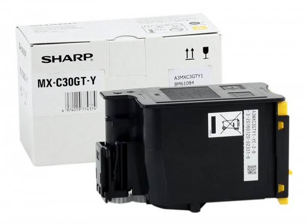 Original Sharp MX-C30GTY Toner yellow 6.000 Seiten