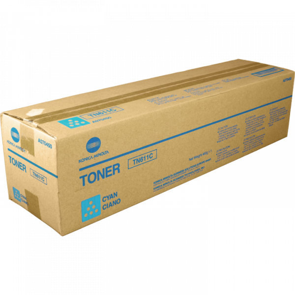 Original Konica Minolta A070450 / TN-611C Toner cyan 15.400 Seiten