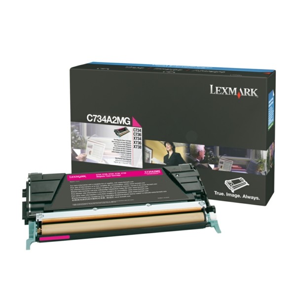 Original Lexmark C734A2MG Toner-Kit magenta 6.000 Seiten