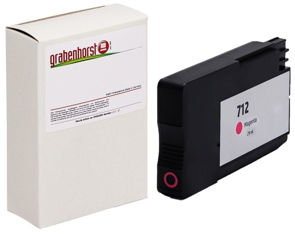 Alternativ HP 3ED68A / 712 Tinte magenta 29 ml
