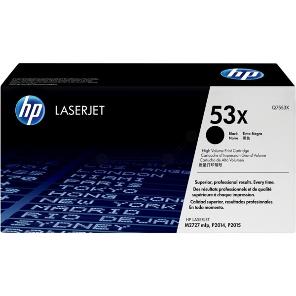 Original HP Q7553X / 53X Tonerkartusche schwarz 7.000 Seiten