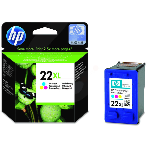 Original HP C9352CE / 22XL Tinte color High-Capacity 11 ml 415 Seiten