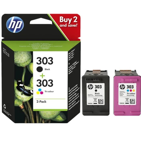 Original HP 3YM92AE / 303 Tinte Multipack black + color 4 ml