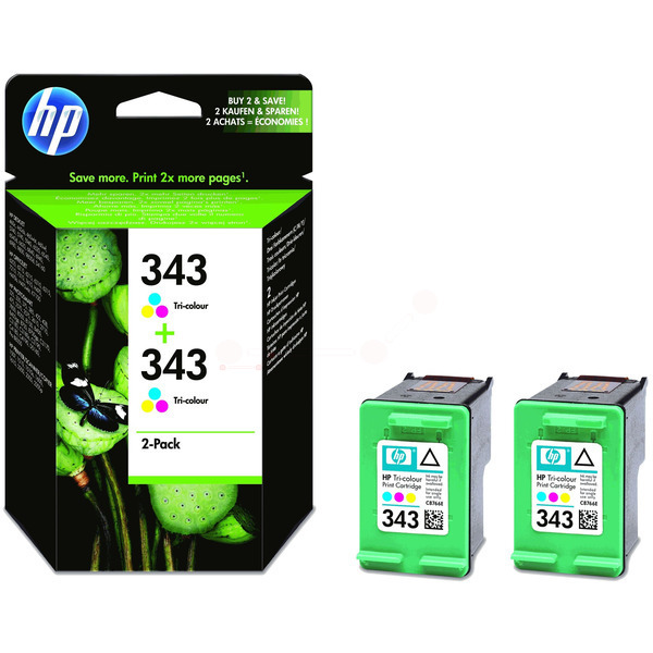 Original HP CB332EE / 343 Tinte color Doppelpack 7 ml 330 Seiten