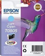 Original Epson C13T08054011 / T0805 Tinte photo cyan 7,4 ml 330 Seiten