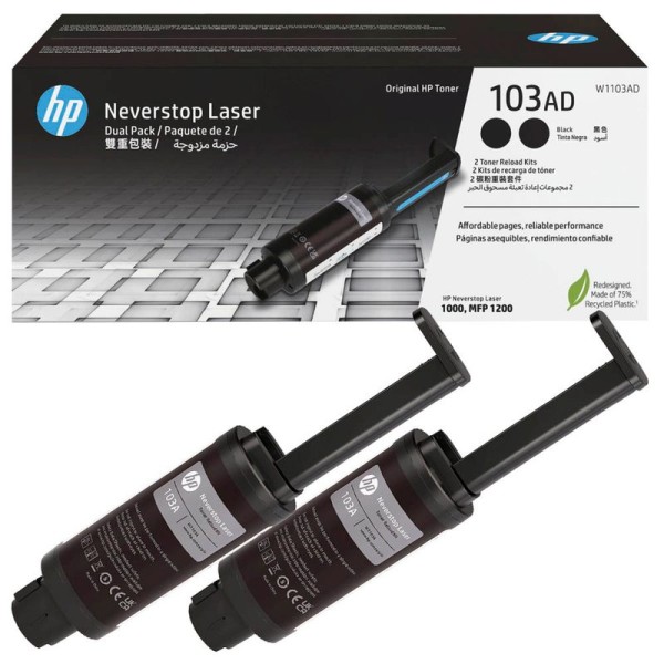 Original HP W1103AD / 103A Toner Doppelpack 5.000 Seiten