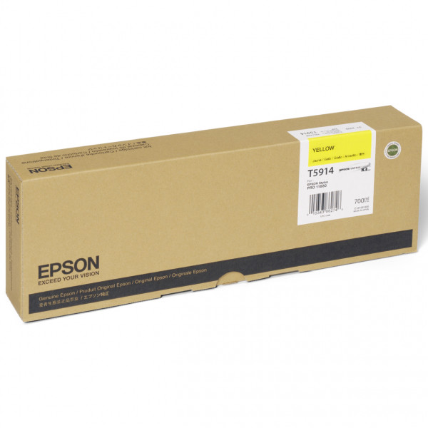 Original Epson C13T591400 / T5914 Tinte yellow 700 ml