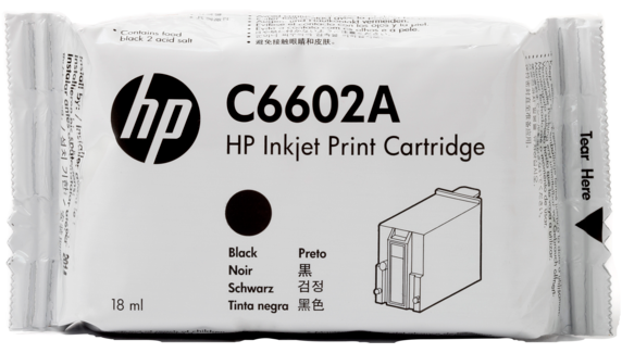 Original HP C6602A Tinte black 18 ml
