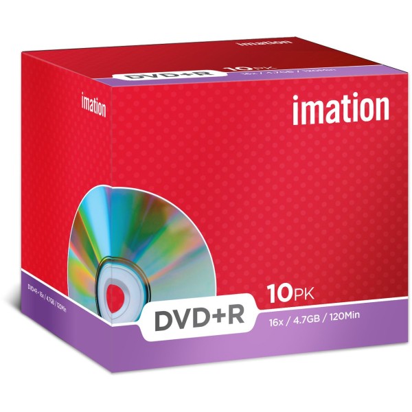 Original Imation DVD+R (16X) 4,7 GB Jewel Case (VE a 10 Stück)