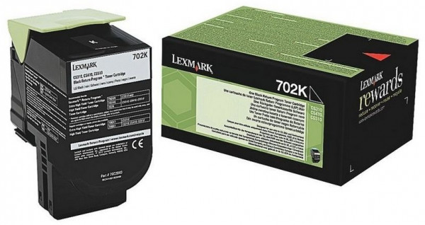 Original Lexmark 70C20KE Toner black corporate 1.000 Seiten
