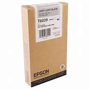 Original Epson C13T603900 / T6039 Tinte light light black 220 ml