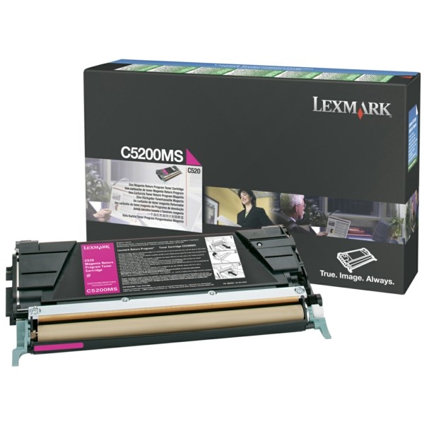 Original Lexmark C5200MS Toner-Kit magenta return program 1.500 Seiten