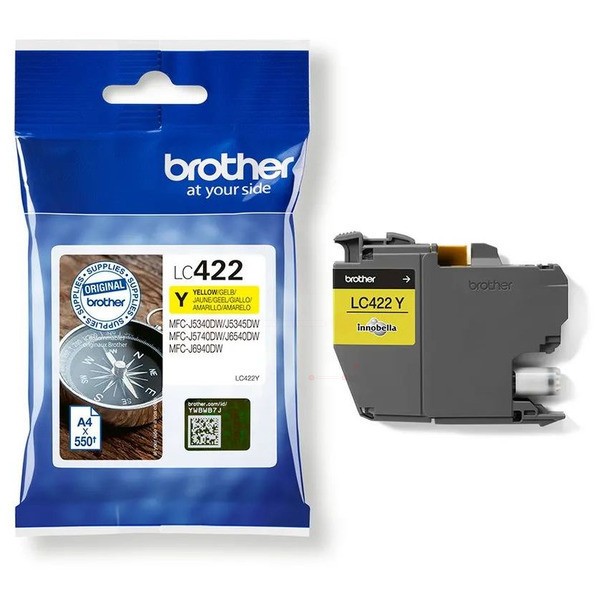 Original Brother LC-422Y Tinte yellow 550 Seiten
