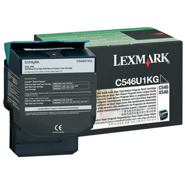 Original Lexmark C546U1KG Toner schwarz return program 8.000 Seiten