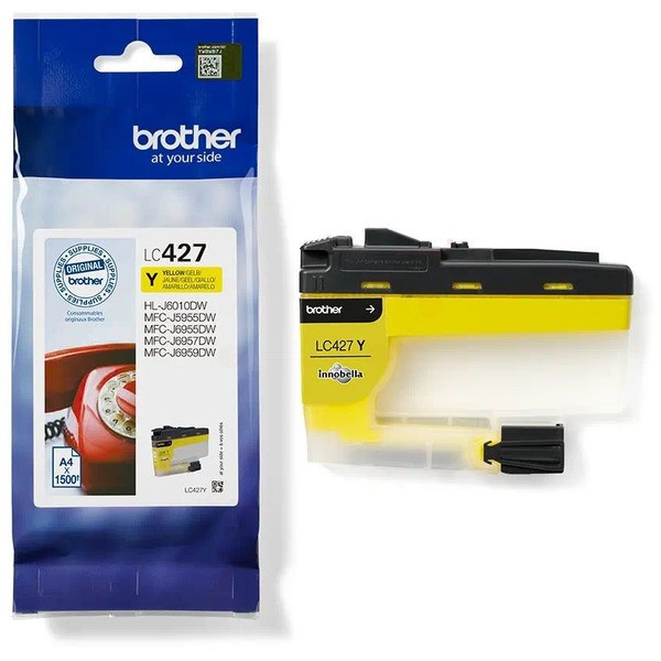 Original Brother LC-427Y Tinte yellow 1.500 Seiten