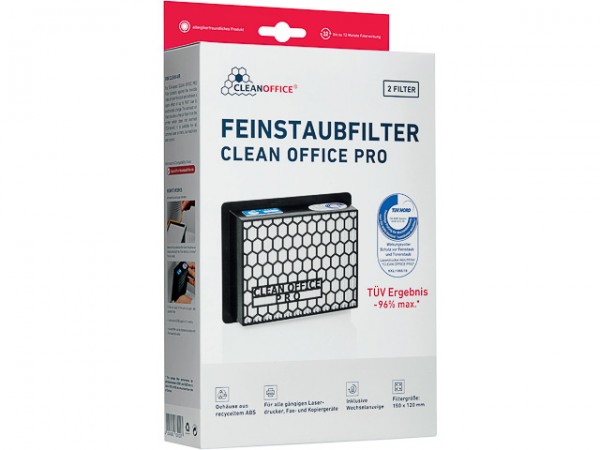 Clean Office Pro VE a 2 St. Feinstaubfilter für Laserdrucker, 150x120mm