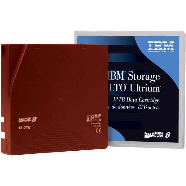Original IBM 01PL041 , LTO8 / LTO Ultrium 8 , 12TB / 30TB Datenträger