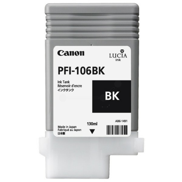 Original Canon 6621B001 / PFI-106 BK Tintenpatrone schwarz 130 ml