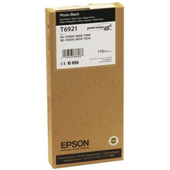 Original Epson C13T692100 / T6921 Tinte photo black 110 ml